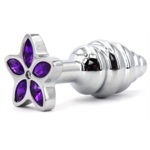 Plug Bijou STAR 6.5 x 2.8cm Violet