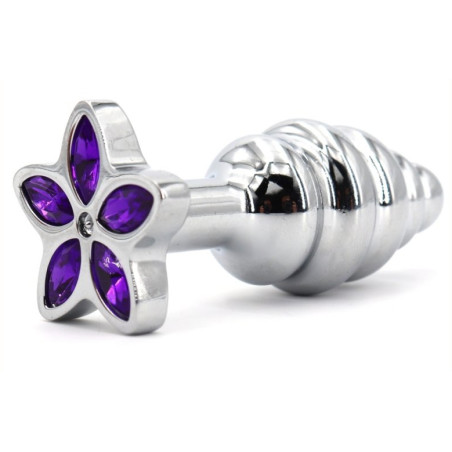 Plug Bijou STAR 6.5 x 2.8cm Violet