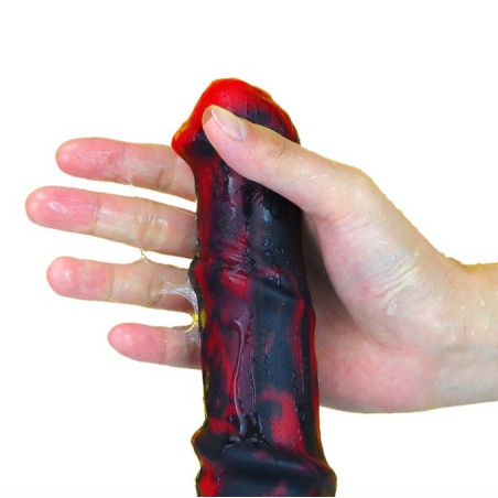 Gode Dragon ZIRG 22 x 5cm Noir-Rouge