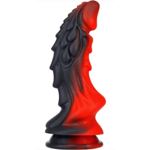 Gode Dragon ZOMAY 18 x 6cm Noir-Rouge