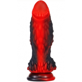 Gode Dragon YONG 15 x 5.5cm Noir-Rouge 2