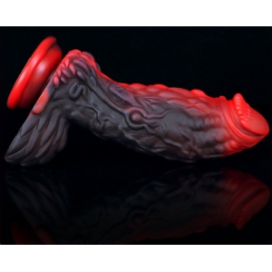 Gode Dragon YONG 15 x 5.5cm Noir-Rouge