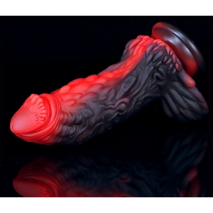 Gode Dragon YONG 15 x 5.5cm Noir-Rouge