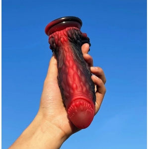 Gode Dragon YONG 15 x 5.5cm Noir-Rouge