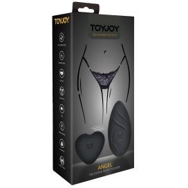 Stimulateur de clitoris télécommandé PANTY ANGEL Noir 2