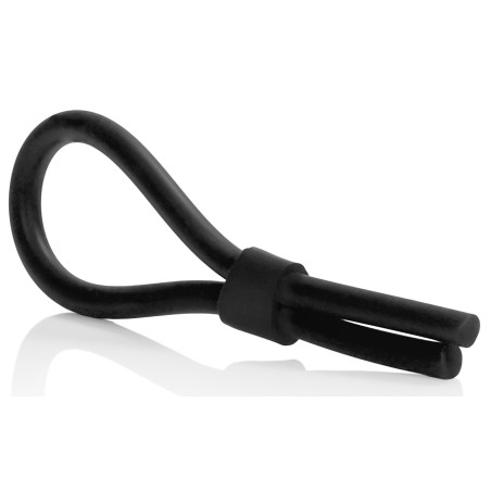 Anneau pénien Silicone STUD LASSO Noir