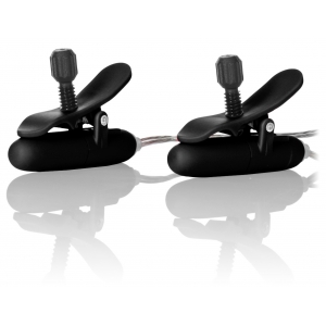 Pince-Tétons vibrantes NIPPLE TEASERS Noires
