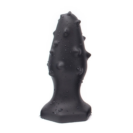 Plug Silicone MONSTER SPIKE M 12 x 4.5cm Noir
