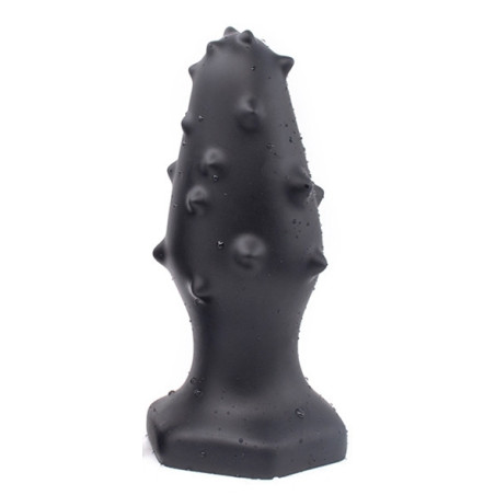 Plug Silicone MONSTER SPIKE L 14 x 5.5cm Noir