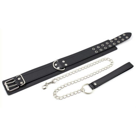Kit Collier et Menottes DOUBLE PIN Noires