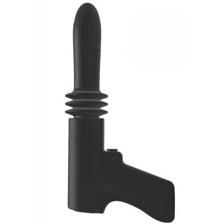 Gode vibrant à poussée FUCK GUN 10 x 3cm
