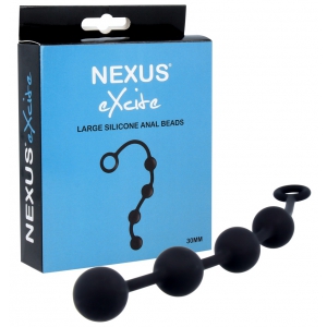 Chapelet anal en silicone EXCITE L de Nexus Diamètre 3 cm