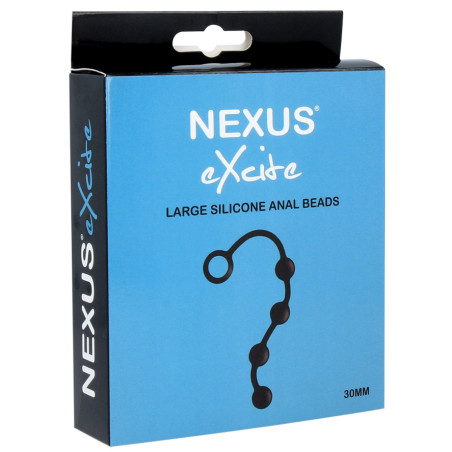Chapelet anal en silicone EXCITE L de Nexus Diamètre 3 cm