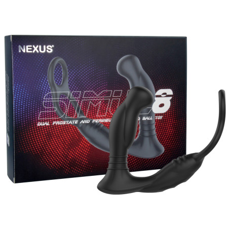 Stimulateur de prostate vibrant avec Cockring SIMUL8 Nexus 10 x 3.3cm