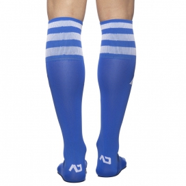 Chaussettes hautes BASIC SOCKS Bleu-Blanc 2