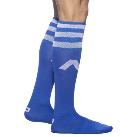 Chaussettes hautes BASIC SOCKS Bleu-Blanc