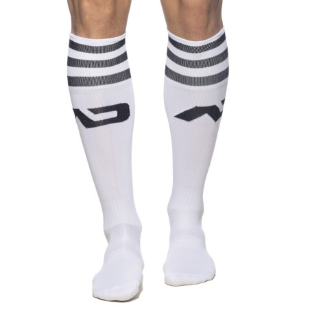 Chaussettes hautes BASIC SOCKS Blanc-Noir