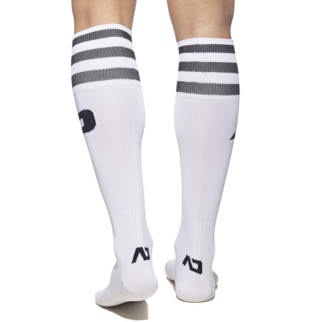 Chaussettes hautes BASIC SOCKS Blanc-Noir