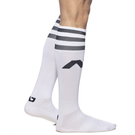 Chaussettes hautes BASIC SOCKS Blanc-Noir