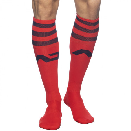 Chaussettes hautes BASIC SOCKS Rouge-Marine