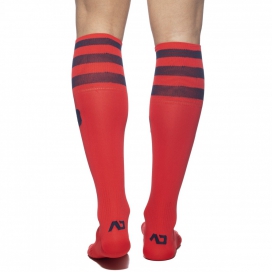 Chaussettes hautes BASIC SOCKS Rouge-Marine 2