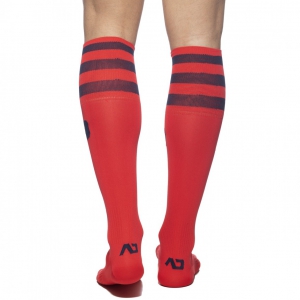 Chaussettes hautes BASIC SOCKS Rouge-Marine