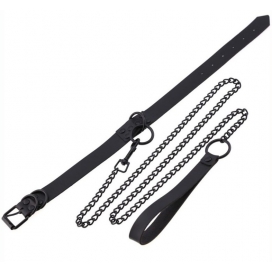 Collier Laisse PUNK Noir 2