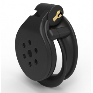 Cage de chasteté FLAT ZONE 2.5cm Noire