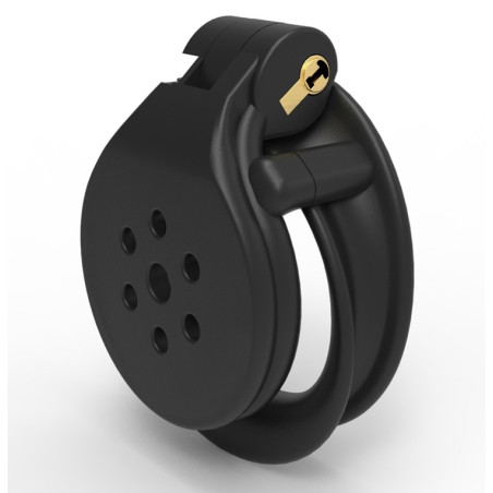 Cage de chasteté FLAT ZONE 2.5cm Noire