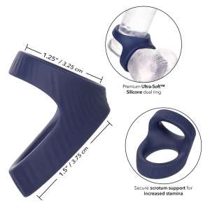 Ballstretcher Silicone MAX DUAL RING Viceroy Bleu