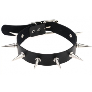 Collier à pointes PIKY LISH Noir