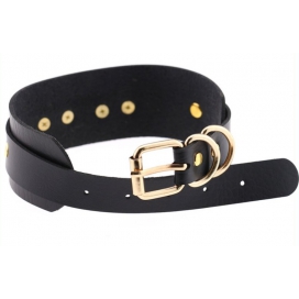Collier fantaisie GOLDEN HEART Noir 2