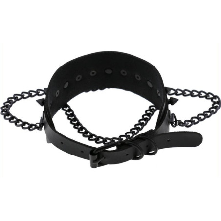 Collier à pointes PIKY Noir