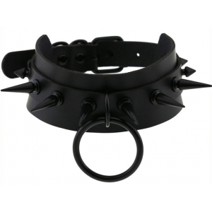 Collier à pointes STROBO LISH Noir