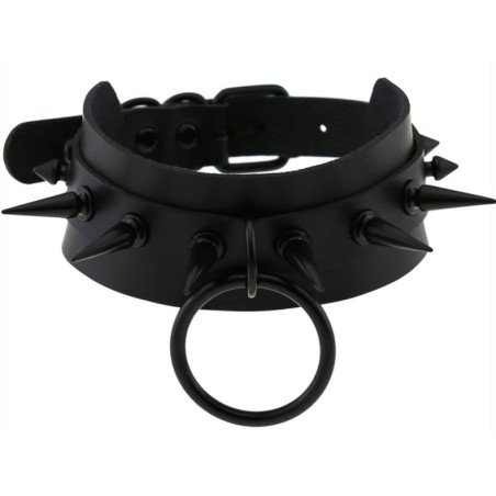 Collier à pointes STROBO LISH Noir