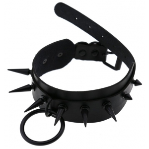 Collier à pointes STROBO LISH Noir