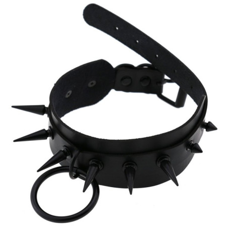 Collier à pointes STROBO LISH Noir