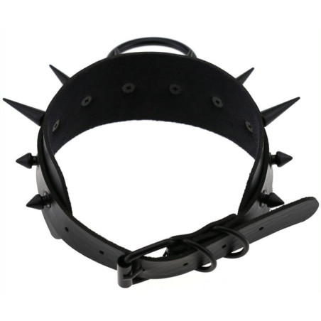 Collier à pointes STROBO LISH Noir
