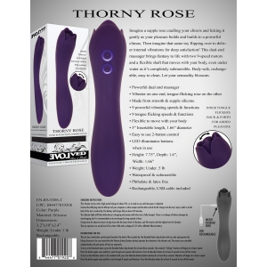 Vibro + Stimulateur de clitoris THORNY ROSE 20cm