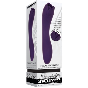 Vibro + Stimulateur de clitoris THORNY ROSE 20cm