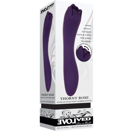 Vibro + Stimulateur de clitoris THORNY ROSE 20cm