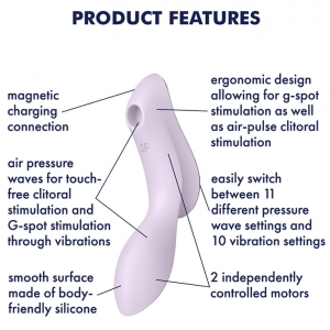 Stimulateur de clitoris CURVY TRINITY 2 Satisfyer