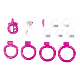 Cage de chasteté courte LYFY 4 x 3.3cm Rose 2