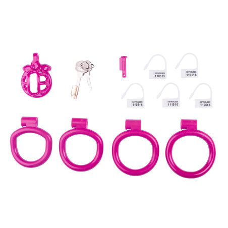 Cage de chasteté courte LYFY 4 x 3.3cm Rose