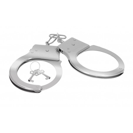 Paire de menottes en métal CUFFS ON Argentées