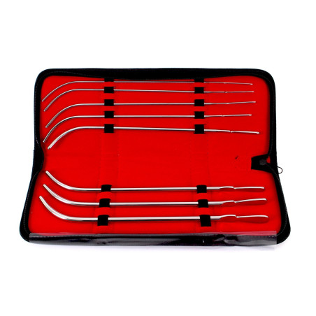 Kit 8 Tiges d'urètre courbées VAN BUREN 22cm - Diamètres 3 à 7mm