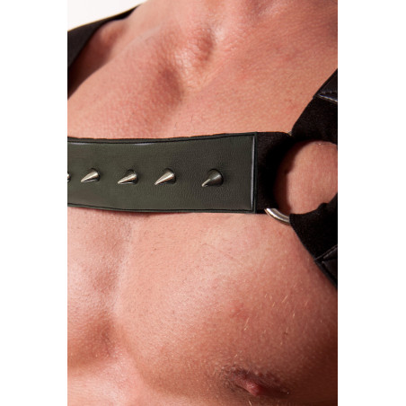 Harnais Fetish avec Pics BLACK RUBBER