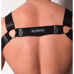 Harnais Fetish avec Pics BLACK RUBBER
