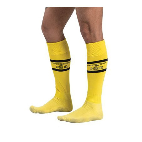 Chaussettes hautes URBAN FOOTBALL SOCKS Jaune-Noir