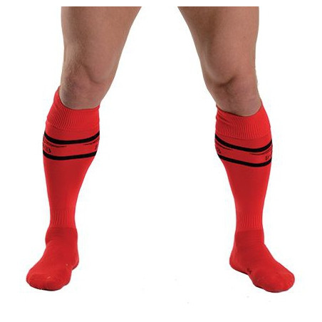 Chaussettes hautes URBAN FOOTBALL SOCKS Rouge-Noir